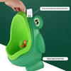 Cute Frog Standing Potty Training Urinal for Boys Toilet with Funny Aiming Target - Blackish Green