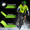 8 Pieces Reflective Bands Winter High Visibility Reflector Bands Reflective Straps Tape Bracelets Reflective Running Gear for Women Men Running Cycling Walking Arm Wrist Ankle Leg ()