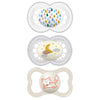 MAM Variety Pack Baby Pacifier, Includes 3 Types of Pacifiers, Nipple Shape Helps Promote Healthy Oral Development, 6-16 Months, Unisex, 3 Count (Pack of 1)