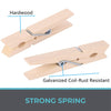 100pcs Clothes Pins Wooden Clothespins 3inch Heavy Duty Wood Clips for Hanging Clothes Pictures Outdoor