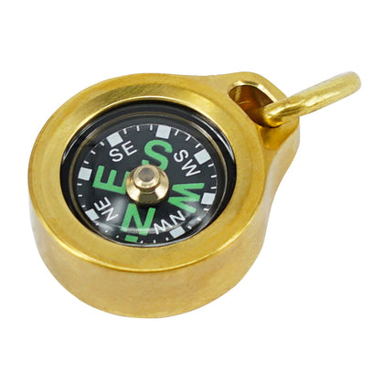 MecArmy CMP Mini Titanium/Brass Grade Compass, Pocket Survival Compass, Waterproof IPX5 Hiking Compass, Special Necklace Compass - Gift for Women and Men, Handheld Compass Easy to Recognize Direction.