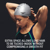 Speedo Unisex-Adult Swim Cap Silicone Long Hair Speedo Black