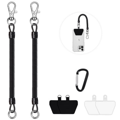Doormoon Phone Lanyard Tether with 4 Patch, Cell Phone Lanyard with 2* Phone Tether, 4* Patch for Outdoor Hiking Climbing