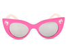 Barbie Girl's Cat Eye Sunglasses and Handled Hard Case Set (Pink)