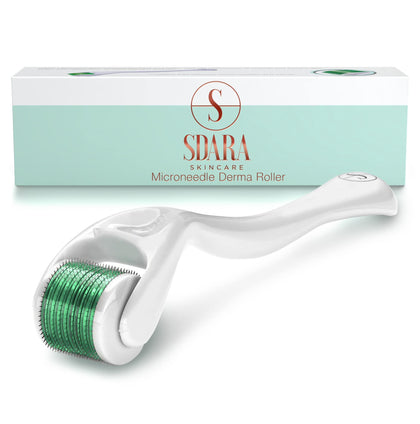 Sdara Skincare Derma Roller for Face, Face Roller for Hair Growth & Beard Growth, Micro Derma Skincare Tool For Women and Men - 1 Pack