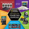 NATIONAL GEOGRAPHIC Rock Tumbler Refill Kit - 3 lbs. of Rough Gemstones and Rocks for Tumbling Including Amethyst and Quartz - Rock Tumbler Supplies Include Rock Tumbler Grit and Jewelry Accessories