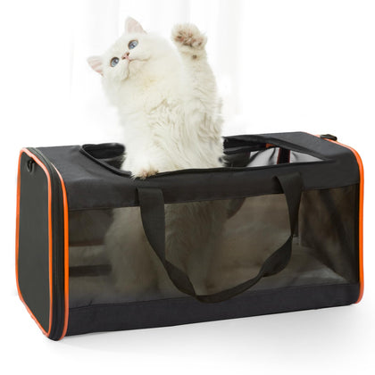 ZLONG Pet Carrier Soft-Sided for Large Cats and Medium Dogs up to 20 Lbs 21 x 11 x 11 inches
