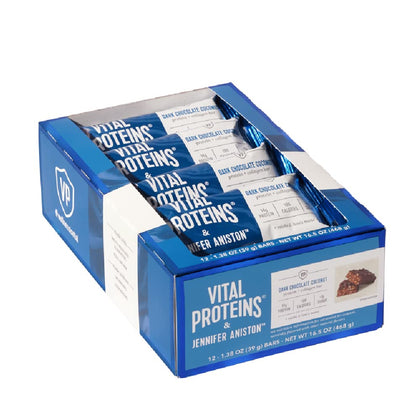 Vital Proteins® & Jennifer Aniston Dark Chocolate Coconut Flavored Protein and Collagen Bar 12-count box