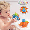 Dwi Dowellin Bath Toys Fishing Games Swimming Whales Bath Time Bathtub Toy for Toddlers Baby Kids Infant Fish Set Age 18months and up