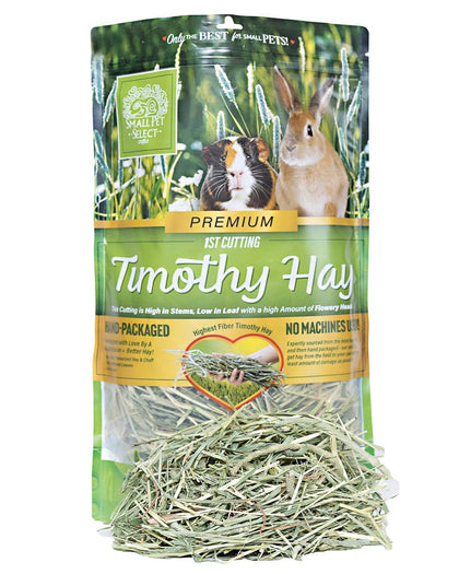Small Pet Select 1st Cut Timothy Hay Pet Food for Rabbits, Guinea Pigs, and Other Small Animals, 12 OZ