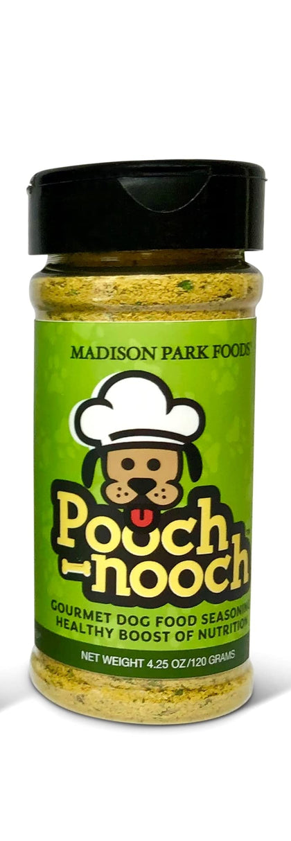 Pooch Nooch Gourmet Dog Food Topper Premium Nutritional Yeast Flakes Healthy Flavor 4 Picky Eaters and All Dogs - Vet Approved Human Grade Natural Ingredients, 4.25 Ounce Shaker Jar (60 Servings)