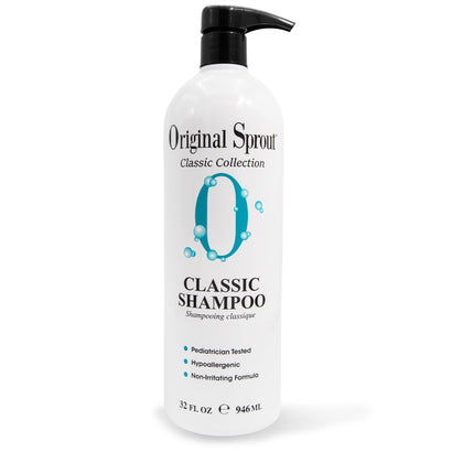 Original Sprout Classic Shampoo for All Hair Types, Vegan Shampoo, 32 oz. Bottle