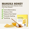 Everlit Care Honey Gauze - Medical Grade Manuka Honey Patches for Cuts, Skin Tears, Burns | Sterile Wound Care Burn Dressing 4