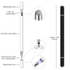 Stylus for iPad (2 Pcs), StylusHome Magnetic Disc Universal Stylus Pens Touch Screens for Apple/iPhone/Ipad pro/Mini/Air/Android/Microsoft/Surface All Capacitive Touch Screens - Black/White