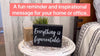 Black Decor - Home Office Desk - Everything is Figureoutable Sign - Inspirational Farmhouse (Everything is Figureoutable)