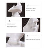 NEWQZ Creative Abstract Men Figurine Sculptures, Keep Silence Statue, Thinker Statue, Office Home Decor (White)