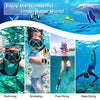 Zenoplige Mask Fins Snorkel Set, Snorkeling Gear for Adults, Panoramic View Snorkel Mask Anti-Fog, Adjustable Dive Flippers, Dry Top Snorkel and Travel Bag, Scuba Gear for Swimming Snorkeling Diving