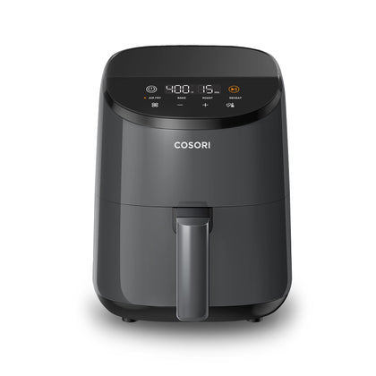 COSORI Small Air Fryer Oven 2.1 Qt, 4-in-1 Mini Airfryer, Bake, Roast, Reheat, Space-saving & Low-noise, Nonstick and Dishwasher Safe Basket, 30 In-App Recipes, Sticker with 6 Reference Guides,Grey