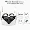 SUPERUS Lens Protector Compatible with Oculus/Meta Quest 2, Glasses Spacer - Anti-Scratch VR Accessories to Prevent Your Glasses from Scratching VR Lenses (Black)