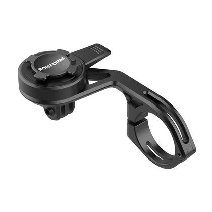 Rokform - Over The Top Bike Phone Mount, Fits 4 Sizes of Bars 22.2-35mm (?-1?), Bicycle Handlebar Mount Designed Twist Lock iPhone, Galaxy, Pixel Cases or Universal Adapter (Black)