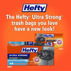 Hefty Ultra Strong Tall Kitchen Trash Bags, Blackout, Clean Burst, 13 Gallon, 80 Count