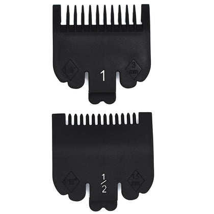 2 Pieces 2 Lengths Professional Hair Clipper Attachment Guide Guard Combs 1/16