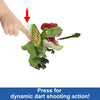 Mattel Jurassic World Uncaged Dinosaur Toy, Fierce Launchin' Dilophosaurus Figure with Shooting Action, Sound & 2 Projectiles