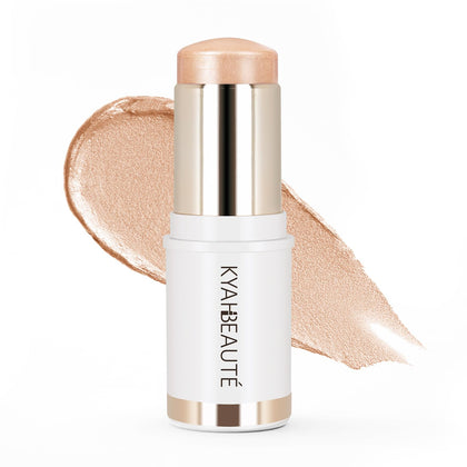 MYMERRY Dewy Highlighter Makeup, Highlighter Makeup Stick for Face and Body, Radiant & Shimmer Glow, Buildable Color for All Day | Vegan & Cruelty-Free | Champagne Rose Gold 15g/0.53fl.Oz