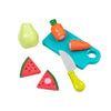 Battat- Play Food Toys For Kids - Food Set With Cutting Boards And Accessories - Farmers Market Produce Basket- Toddler Pretend Fruit- Farmers Market Produce Basket- 2 years +