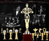 Lawei 3 Pack 10 inch Gold Award Trophy - Oscar Style Trophy for Party Celebrations, Award Ceremony, and Appreciation Gift