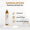 benatu Sandalwood Essential Oil Roll On Perfume for Women & Men, Alcohol Free Woody Eau De Parfum, Travel Size Concentrated Long Lasting Body Fragrance 10ml