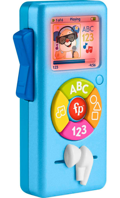 Fisher-Price Laugh & Learn Baby Learning Toy Puppys Music Player with Lights & Fine Motor Activities for Ages 6+ Months, Blue