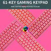 DGG K60 61 Keys RGB Backlit 60% Wired Gaming Keyboard, Ergonomic Waterproof Mini Compact 60 Percent Mechanical Feeling Keyboard, for PC Mac PS4 Xbox Gamer, Typist, Travel