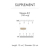 Dr. Mercola Vitamin K2, 90 Servings (90 Capsules), 180 mcg MK-7 Per Capsule, Dietary Supplement, Promotes Healthy Arterial Function, Non-GMO