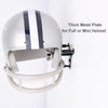 LEKUSHA 2 Pack Metal Football Helmet Wall Mount Display for Full or Mini Size Helmet, Hidden Floating Football Helmet Hanger Holder, Hardwares Included, Black