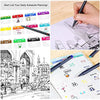 Taotree 24 Fineliner Color Pens, Fine Line Colored Sketch Writing Drawing Pens for Journaling Planner Note Taking Adult Coloring Books, Porous Fine Point Markers, School Office Teacher Art Supplies