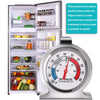 2 Pack Refrigerator Thermometer -30-30 deg C/-20-80 deg F, Classic Fridge Thermometer Large Dial with Red Indicator Thermometer for Freezer Refrigerator Cooler