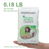 Momcozy Diapers Portable Packs, Mini Size Resealable Package Disposable Diapers, Bamboo Diapers Trial Pack Hypoallergenic for Sensitive Skin, Baby Diapers Size 1, 36 ct (3 Pack)