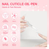 Shelloloh 8pcs Nail Cuticle Oil Pen for Nails, Nail Revitalizing Nutrition Oil Pen for Nail Treatment Care Nail Softener and Strengthener