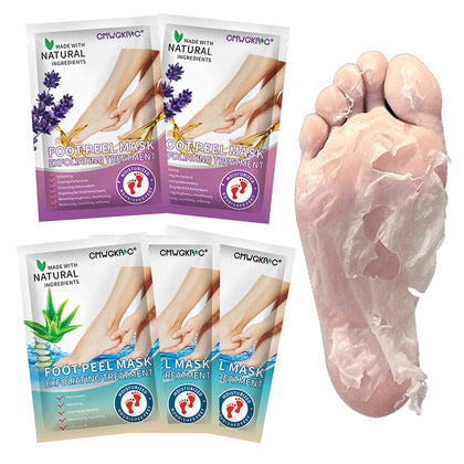 5 Pack Foot Peel Mask,Exfoliator Peel Off Calluses Dead Skin Callus Remover,Foot Mask for Dry Cracked Feet,Foot Peel Mask with Lavender and Aloe Vera Gel for Men and Women Feet Peeling Mask
