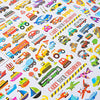 HORIECHALY Transportation Stickers for Kids, Teaching Aids for School and Home, Rewards and Gifts, Colorful and Safe, 280 PCS of Cute Decals with Cars, Airplane and Rockets More Vehicles!