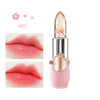 3 Pcs/Set Flower Jelly Lipstick Set Temperature Change Moisturizer Long Lasting Nutritious Balm Magic Color Change Lip Gloss (3Pcs Flower Jelly Lipstick A)
