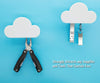 Meyerascal White Cloud Magnetic Key Holder for Wall, Strong Magnetic to Securely Hang Multiple Keys and Keychain, Novelty Cute Home Decorations, Easy to Install and Convenient to Use. (White)