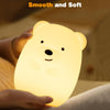 PAMANO Large Night Light for Kids, 16 Colors Cute Silicone Lamp Nursery Light for Baby Room and Toddler, LED Rechargeable Kids Night Light, Animal Lights for Children Gifts Kawaii Room Decor