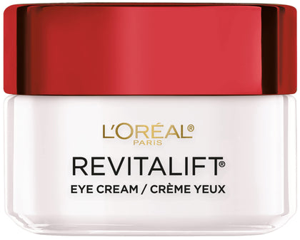 L'Oreal Paris Revitalift Anti-Wrinkle and Firming Eye Cream, Reduce Dark Circles, Pro Retinol, Fragrance Free 0.5 OZ