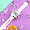 XCZAP Ladies Outdoor Sport Watches Alarm Clock 5Bar Waterproof LED Women Digital Watch (White)