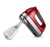 KitchenAid 9-Speed Digital Hand Mixer with Turbo Beater II Accessories and Pro Whisk - Candy Apple Red