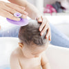 Baby Bath Brush, JEXCULL Baby Cradle Cap Brush for Babies Newborns Premium Silicone Baby Scalp Scrubber Massage Exfoliator Brush Multifunctional Baby Bath Essentials