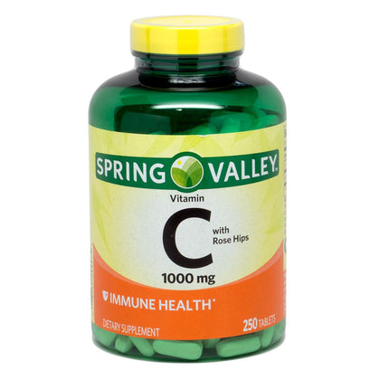 Spring Valley - Vitamin C 1000 mg with Rose Hips, 250 Tablets