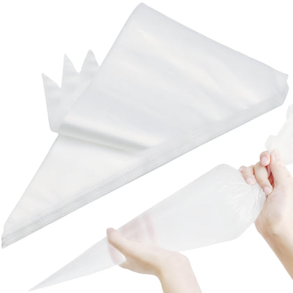 ANEWAY 24 Inch Extra Large Piping Bags,100 Pack Disposable Pastry Bags,Thick Anti-Burst Icing Piping Pastry Bags For Frosting Decorating Cake Cupcake Cookie (24 Inch-100 Pack)
